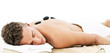 Young man enjoying spa treatment