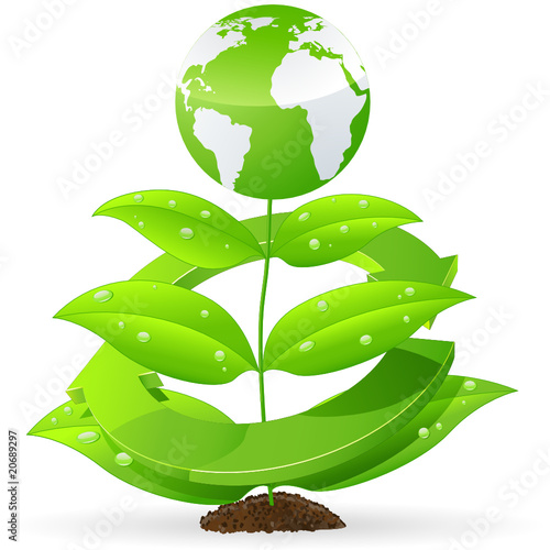 Vektor: Naturfreundliches Recycling Naturfreundliches Recycling