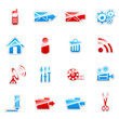Label icon set for web design