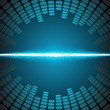 Equalizer with waveform vector background