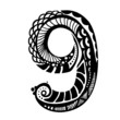 number ornament - 9 -
