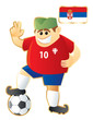 Football mascot Serbia