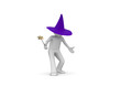Wizard isolated on white background