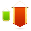 Set of pennants. Vector illustration.
