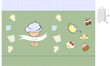 Template for bag with sweets