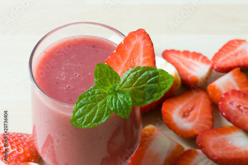 Foto: Erdbeer Smoothie Erdbeer Smoothie