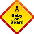 Baby on Board warning sign