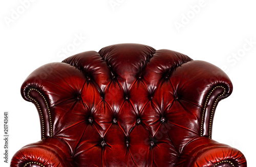 Photo: Red leather chair Red leather chair