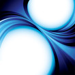 Glowing blue vector background