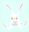 White bunny