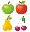 Fruits icon set