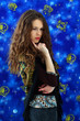 Girl on the background of signs of the zodiac Girl on the background of signs of the zodiac