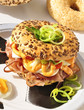 Frisch zubereiteter Bagel Frisch zubereiteter Bagel