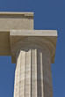 Greek classic doric column at Lindos acropolis, Rhodes