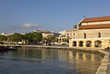 Harbor of Rhodes island at Greece