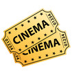 Two cinema tickets.