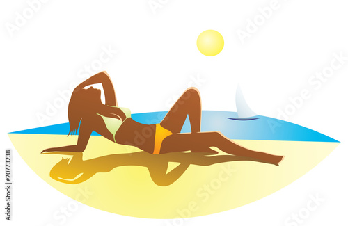 girl on the beach