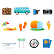 Travel icon set