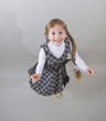little girl smiling