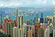 China, Hong Kong cityscape from the Peak