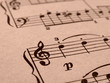 sepia toned vintage notes