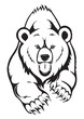 Brown Bear grizzly. Vector Brown Bear grizzly. Vector