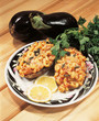 aubergines, farcies de macaronis