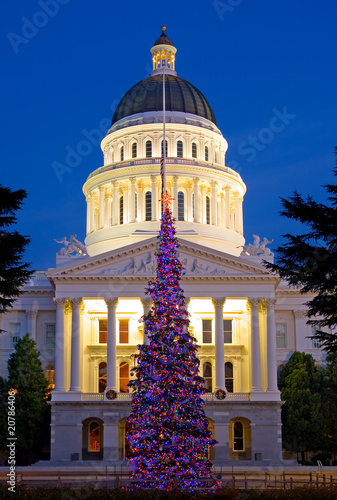 Photo: Capitol Christmas Tree in Sacramento California Capitol Christmas Tree in Sacramento California