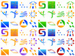 Various Abstract Vector Logo Icon Design Elements