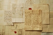 Old letters horizontal