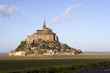 Mount Saint-Michel Abbey on rocky island coast of France Mount Saint-Michel Abbey on rocky island coast of France