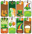 Price tags for the St. Patrick's Day Price tags for the St. Patrick's Day