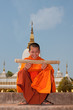 Buddhistischer Novize in Laos