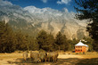 Prokletije mountains, view from Thethi village, Albania, Balkans