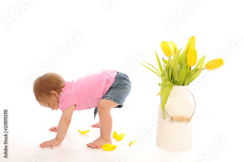 Photo: baby learning to walk baby learning to walk