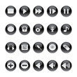Gel icons in Black - Audio Equipment Buttons.