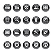 Gel icons in Black - Film Equipment Buttons.