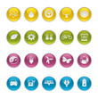Gel icons in Colors - Ecology Buttons.