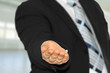 Hand aufhalten Hand aufhalten