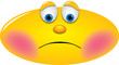 Embarrassed Smiley looking down