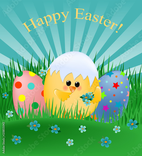 Vector: Easter greetings card Easter greetings card