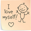 Post-it with words 