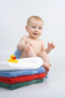 Before bath.