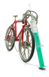 Spritze vor Fahrrad