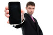 Businessman Holding a Smart Phone