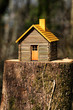 concept de maison bois écologique.
