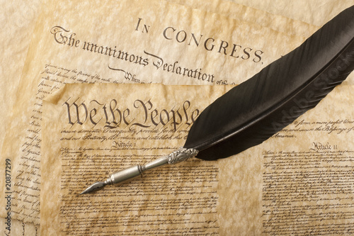 Photo: Close-up of the U.S. Constitution Close-up of the U.S. Constitution