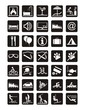 Holiday leisure. Service and entertainment icons set.