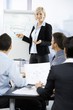 Businesswoman presenting