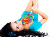 girl with a lollipo